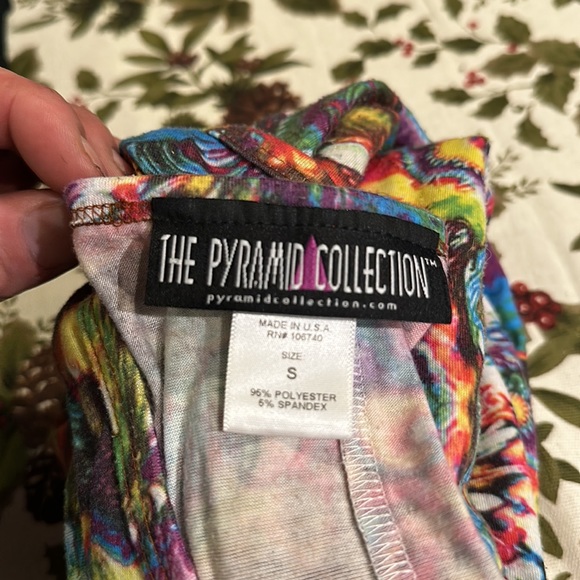 Pyramid collection psychedelic maxi dress made in the USA size Small - Picture 3 of 3